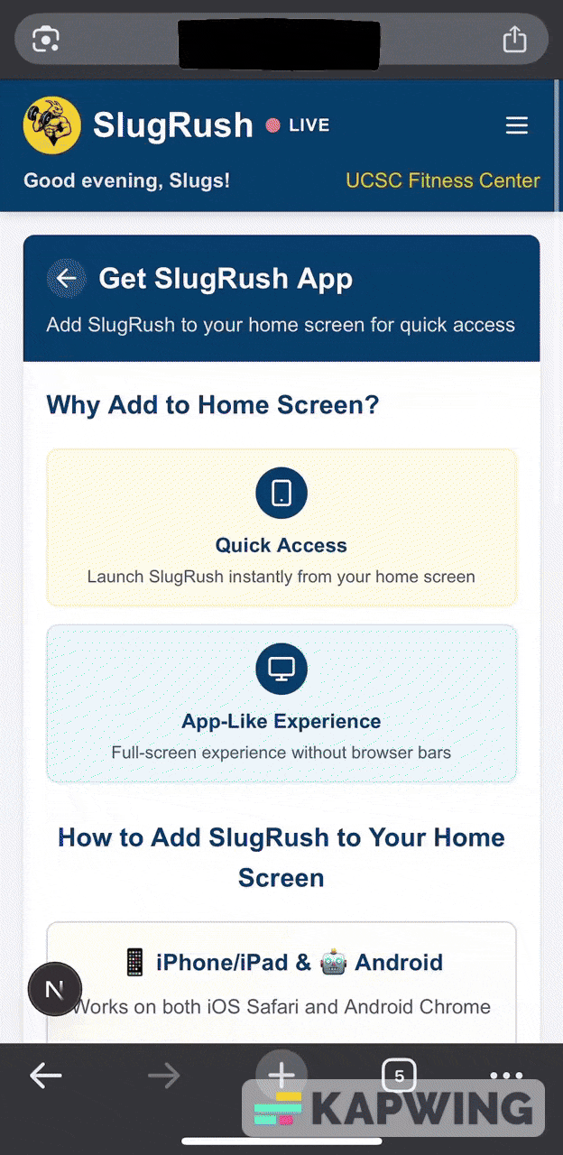 Add to Home Screen Demo